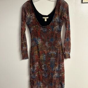 Multicolor Snake Skin Weston Wear Dress